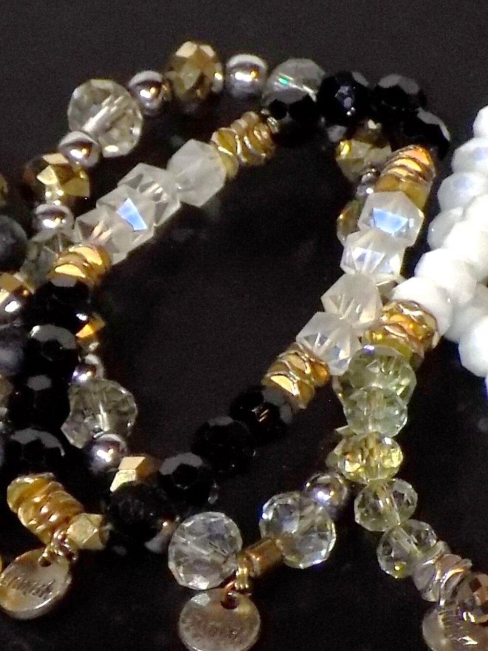 Lot of 6 Erimish Stackable Beaded Stretch Bracelets Bundle - Picture 4 of 11